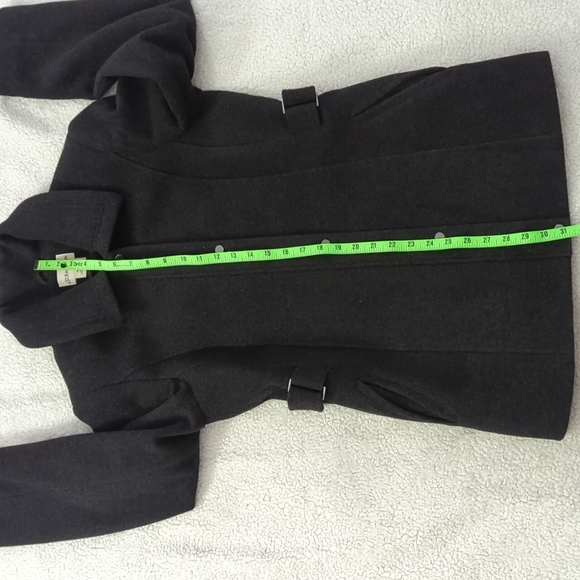 St. John's Bay Black Pea Coat Classic Design - Picture 15 of 16